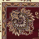 2' X 8' Red Or Ivory Floral Bordered Runner Rug - Homeroots - Flyclothing LLC