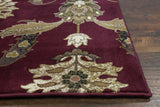 8' Red and Ivory Floral Runner Rug - Homeroots - Flyclothing LLC