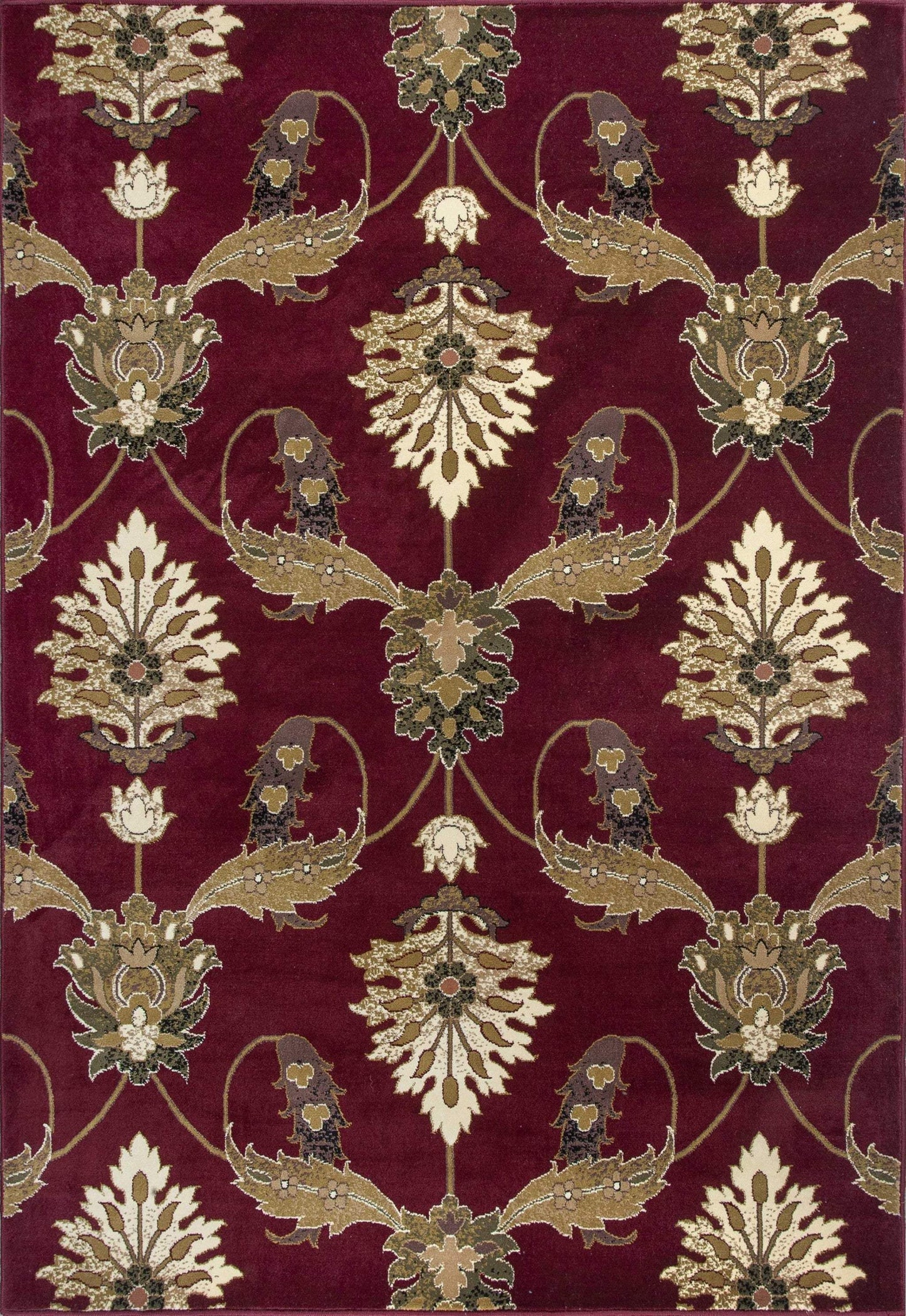 3' X 5' Red Area Rug - Homeroots - Flyclothing LLC