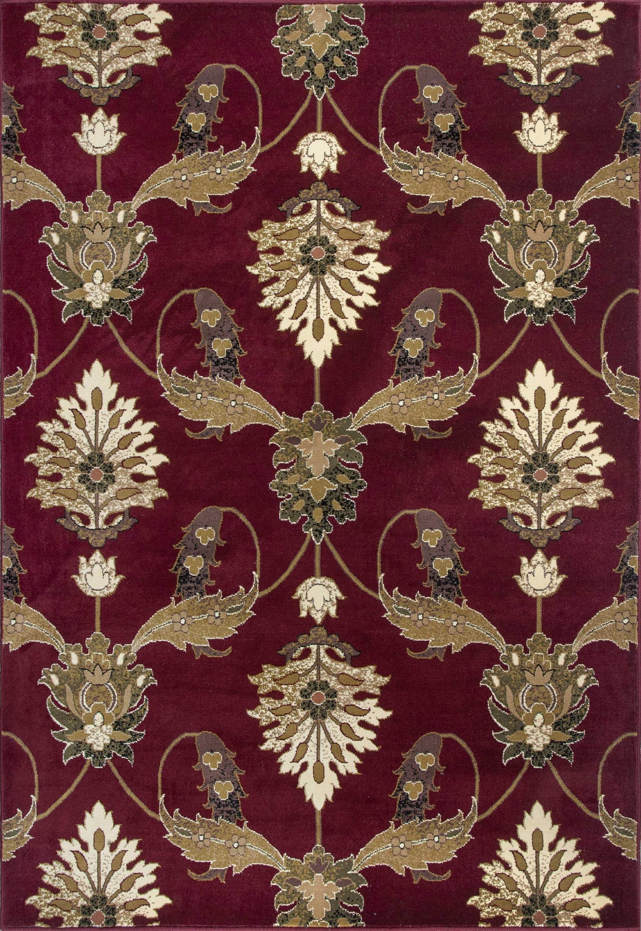 3' X 5' Red Area Rug - Homeroots - Flyclothing LLC