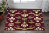3' X 5' Red Area Rug - Homeroots
