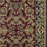 3' X 5' Red Black Machine Woven Floral Traditional Indoor Accent Rug - Homeroots - Flyclothing LLC