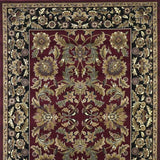 3' X 5' Red Black Machine Woven Floral Traditional Indoor Accent Rug - Homeroots - Flyclothing LLC