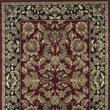 3' X 5' Red Black Machine Woven Floral Traditional Indoor Accent Rug - Homeroots - Flyclothing LLC