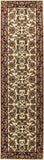 2' X 8' Ivory Or Red Traditional Bordered Runner Rug - Homeroots - Flyclothing LLC
