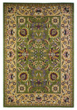 3' X 5' Green Taupe Machine Woven Floral Traditional Indoor Area Rug - Homeroots