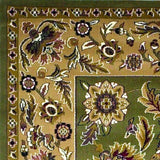3' X 5' Green Taupe Machine Woven Floral Traditional Indoor Area Rug - Homeroots - Flyclothing LLC