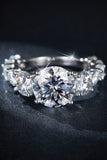 8 Carat Moissanite 925 Sterling Silver Ring - Trendsi