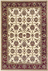 3' X 5' Ivory Red Machine Woven Floral Traditional Indoor Area Rug - Homeroots - Flyclothing LLC