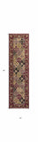 2' X 8' Red Panel Runner Rug - Homeroots - Flyclothing LLC