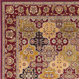 3' X 5' Red Machine Woven Traditional Quatrefoil Indoor Area Rug - Homeroots - Flyclothing LLC
