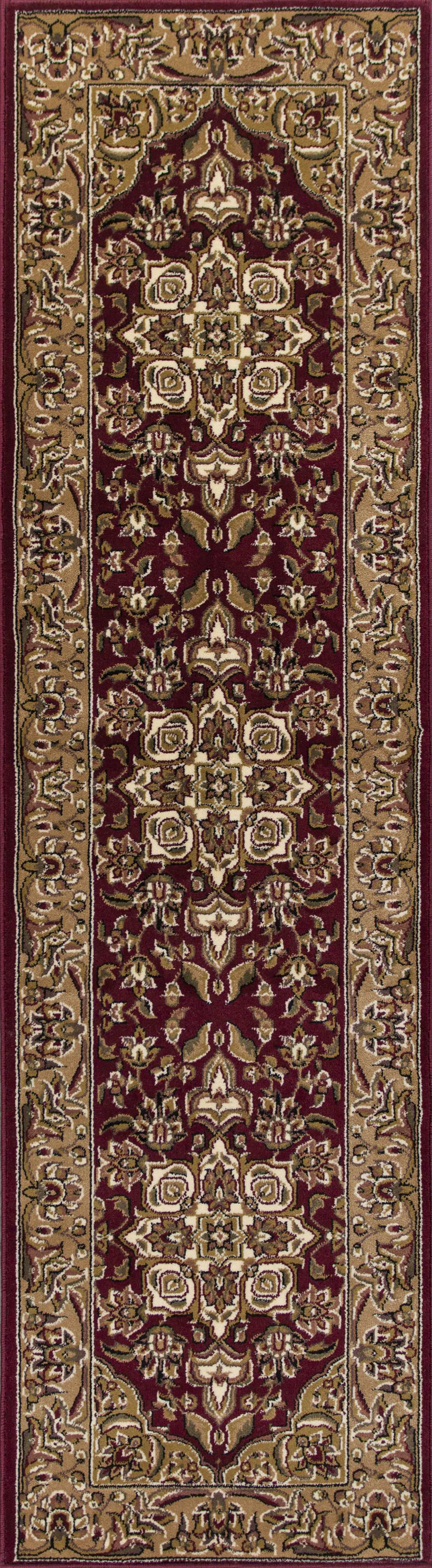 2' X 8' Red Or Beige Medallion Runner Rug - Homeroots - Flyclothing LLC