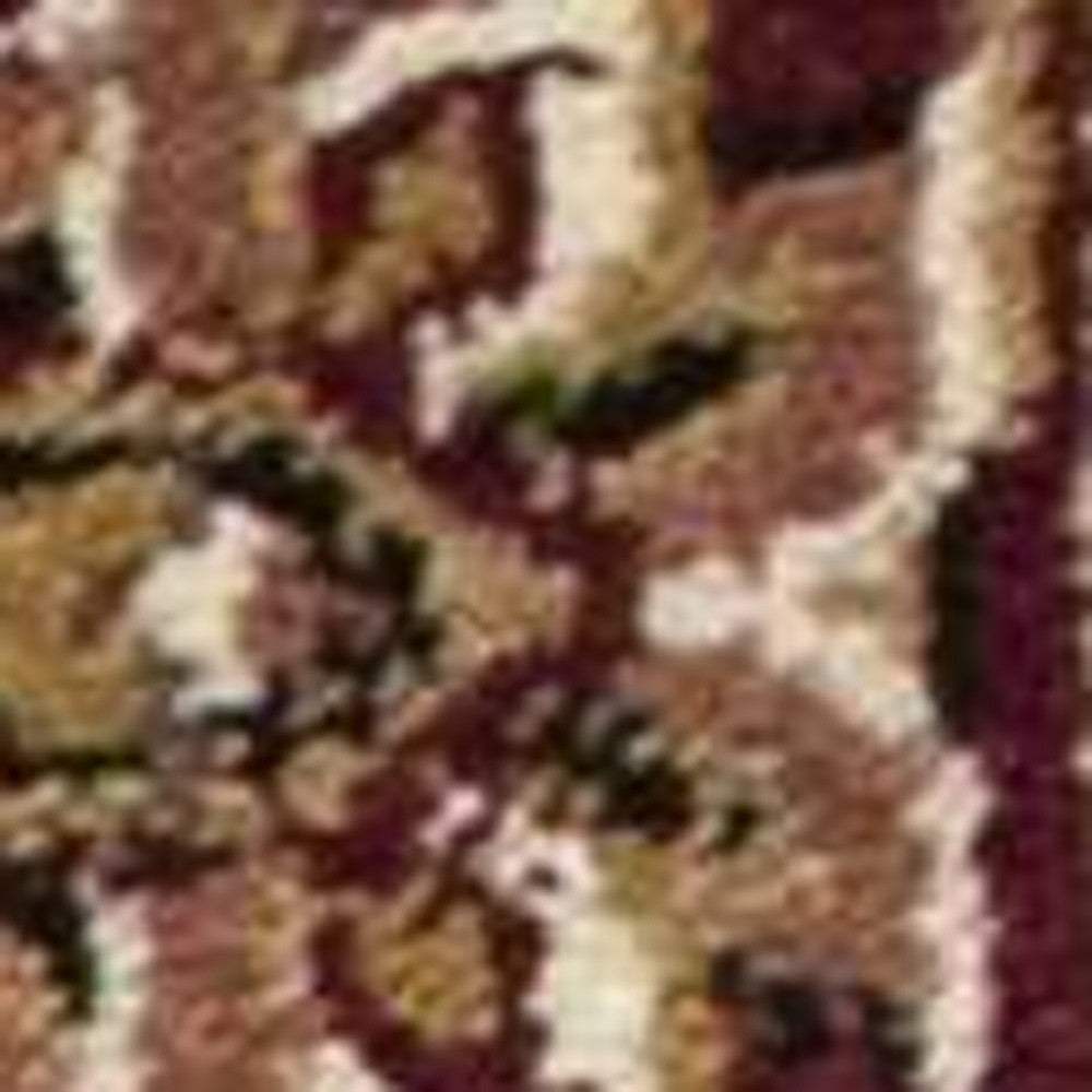 2' X 8' Red Or Beige Medallion Runner Rug - Homeroots - Flyclothing LLC
