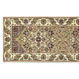 2' X 8' Beige Or Ivory Medallion Runner Rug - Homeroots