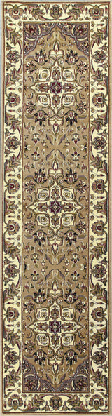 2' X 8' Beige Or Ivory Medallion Runner Rug - Homeroots - Flyclothing LLC