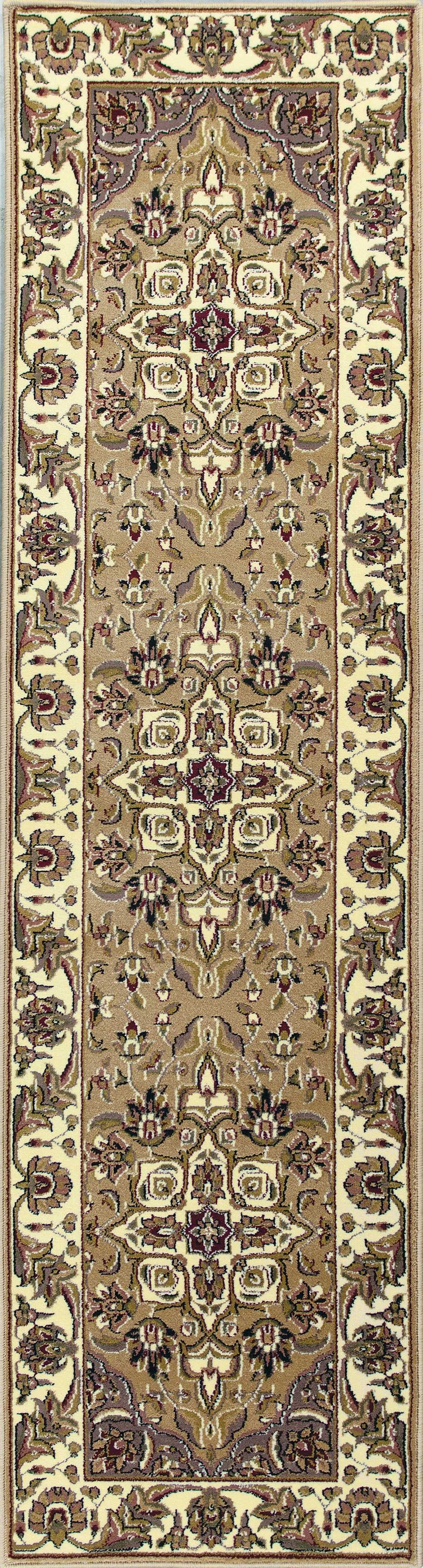 2' X 8' Beige Or Ivory Medallion Runner Rug - Homeroots - Flyclothing LLC