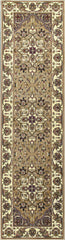2' X 8' Beige Or Ivory Medallion Runner Rug