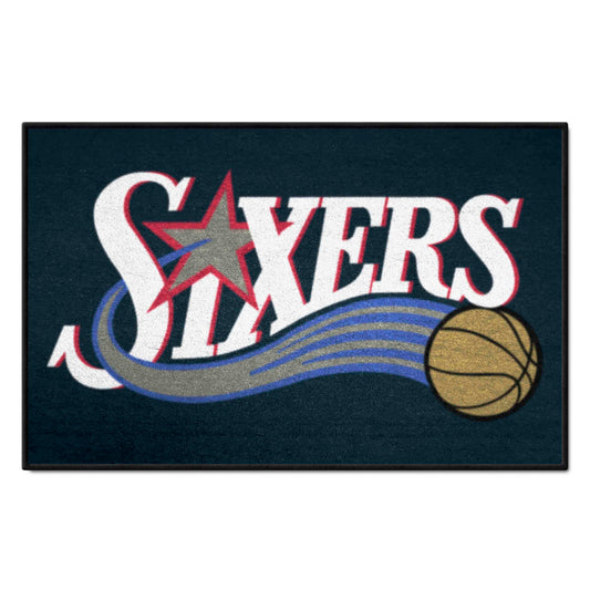 NBA Retro Philadelphia 76ers Starter Mat Accent Rug - 19in. x 30in. - Philadelphia 76ers