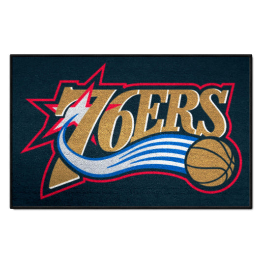 NBA Retro Philadelphia 76ers Starter Mat Accent Rug - 19in. x 30in. - Philadelphia 76ers