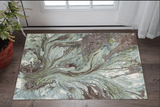 3' X 5' Blue Abstract Area Rug - Homeroots
