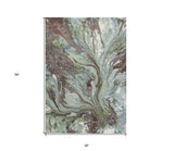 3' X 5' Blue Abstract Area Rug - Homeroots
