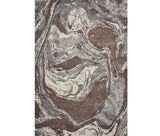 3' X 5' Brown Abstract Area Rug - Homeroots