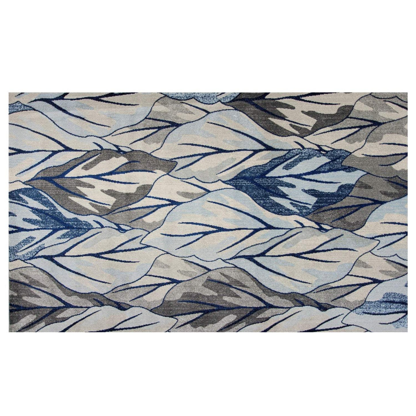 3' X 5' Grey And Navy Area Rug - Homeroots - Flyclothing LLC