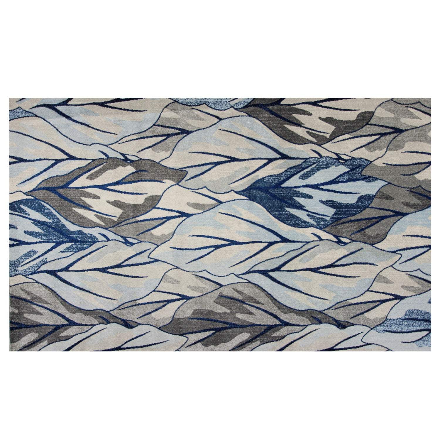 3' X 5' Grey And Navy Area Rug - Homeroots - Flyclothing LLC