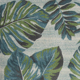 3' X 5' Teal and Ivory Tropical Floral Area Rug - Homeroots - Flyclothing LLC