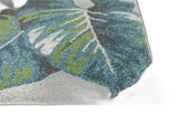 3' X 5' Teal and Ivory Tropical Floral Area Rug - Homeroots - Flyclothing LLC