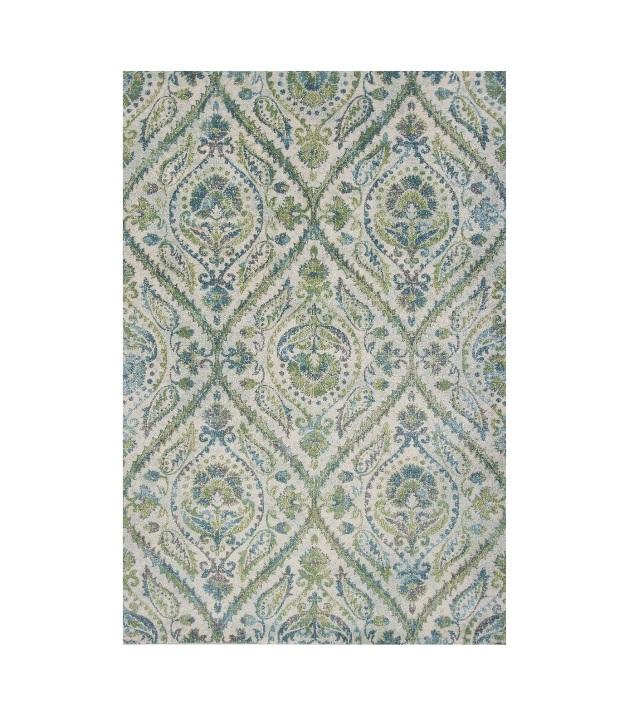 3' X 5' Ivory Ogee Area Rug - Homeroots - Flyclothing LLC