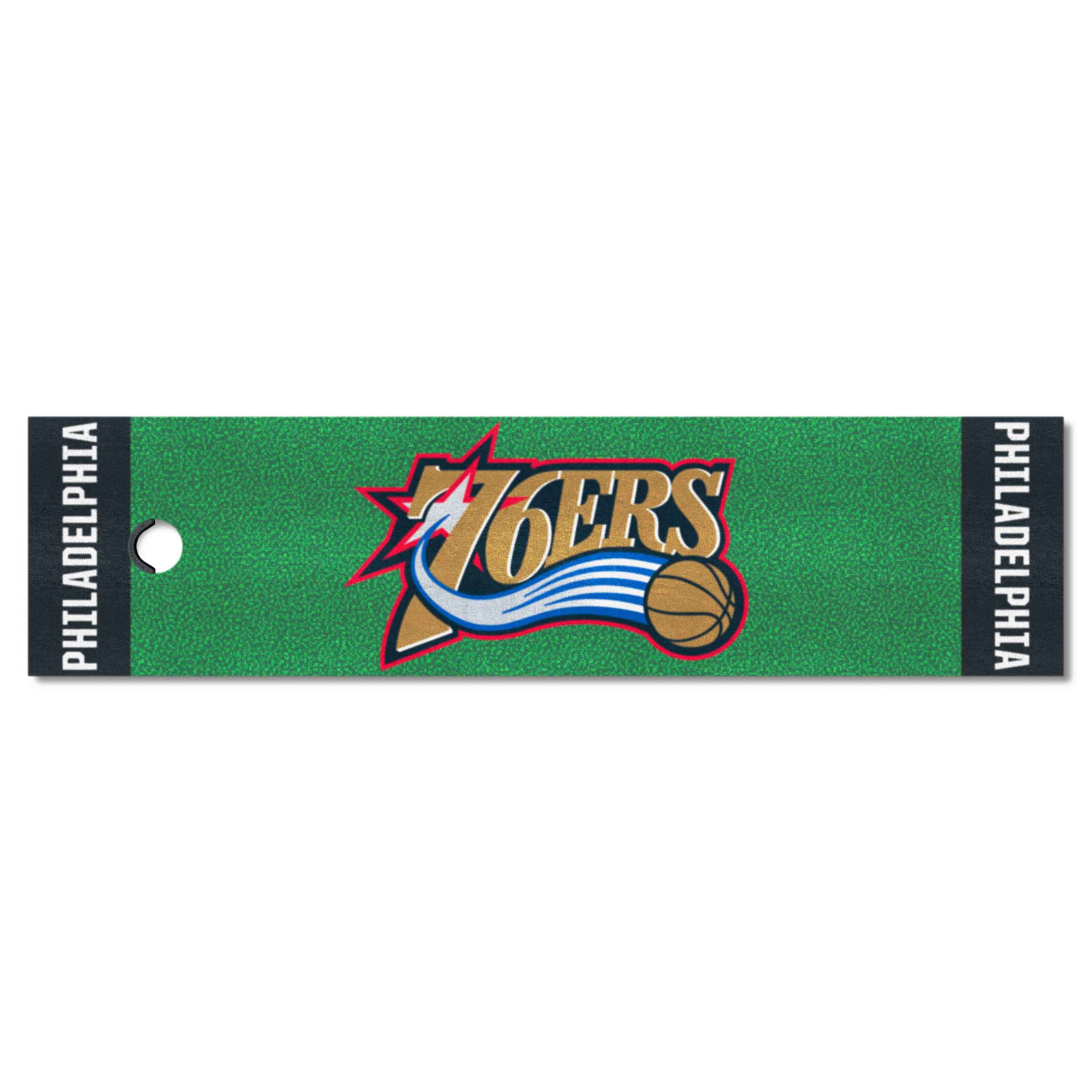 NBA Retro Philadelphia 76ers Putting Green Mat - 1.5ft. x 6ft. - Philadelphia 76ers