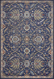 3' X 5' Royal Blue Oriental Area Rug - Homeroots