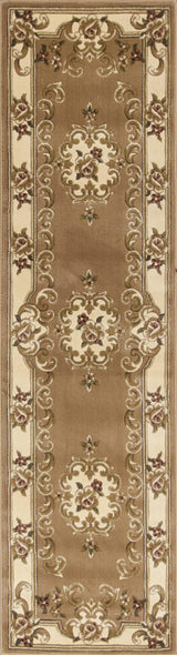 2' X 8' Beige Or Ivory Medallion Runner Rug - Homeroots - Flyclothing LLC