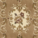 2' X 8' Beige Or Ivory Medallion Runner Rug - Homeroots - Flyclothing LLC