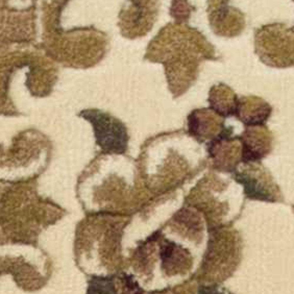 2' X 8' Beige Or Ivory Medallion Runner Rug - Homeroots - Flyclothing LLC
