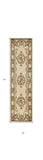 2' X 8' Ivory Medallion Runner Rug - Homeroots - Flyclothing LLC