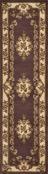 2' X 8' Plum Or Ivory Medallion Runner Rug - Homeroots - Flyclothing LLC