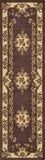 2' X 8' Plum Or Ivory Medallion Runner Rug - Homeroots