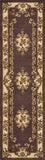 2' X 8' Plum Or Ivory Medallion Runner Rug - Homeroots