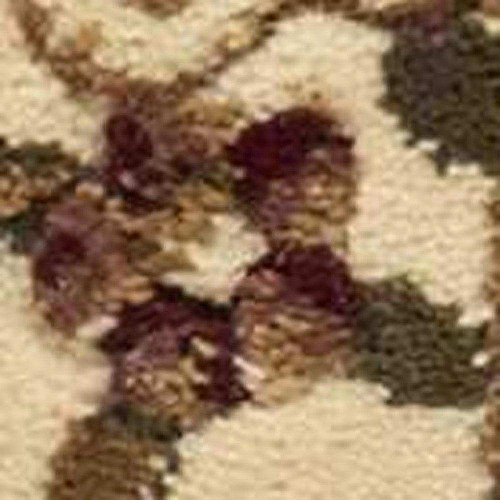 2' X 8' Plum Or Ivory Medallion Runner Rug - Homeroots - Flyclothing LLC