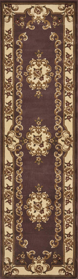 2' X 8' Plum Or Ivory Medallion Runner Rug - Homeroots - Flyclothing LLC