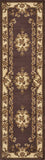 2' X 8' Plum Or Ivory Medallion Runner Rug - Homeroots