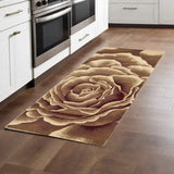 2' X 8' Ivory Floral Runner Rug - Homeroots - Flyclothing LLC