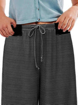 Drawstring Striped Wide Leg Pants - Trendsi - Flyclothing LLC