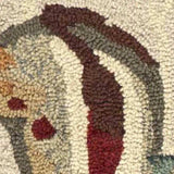 8' Beige Hand Hooked Sea Shells Indoor Runner Rug - Homeroots - Flyclothing LLC