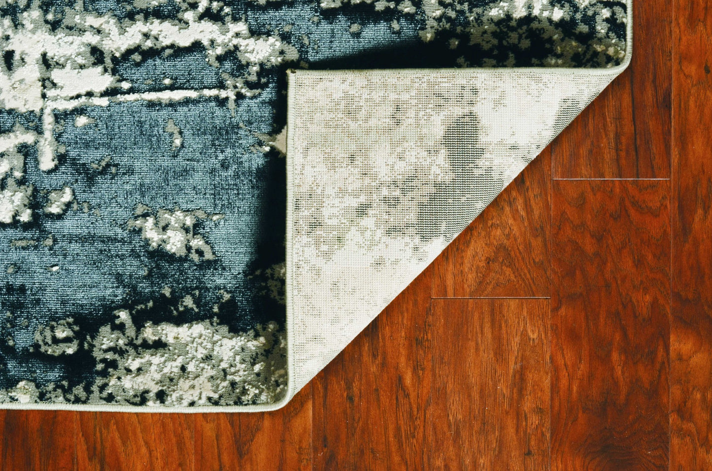 3' X 5' Black and Silver Abstract Area Rug - Homeroots - Flyclothing LLC