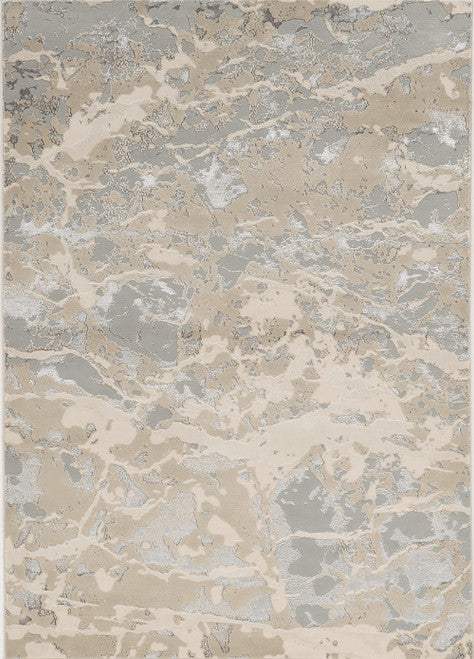 3' X 5' Sand Abstract Area Rug - Homeroots - Flyclothing LLC