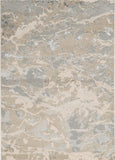 3' X 5' Sand Abstract Area Rug - Homeroots