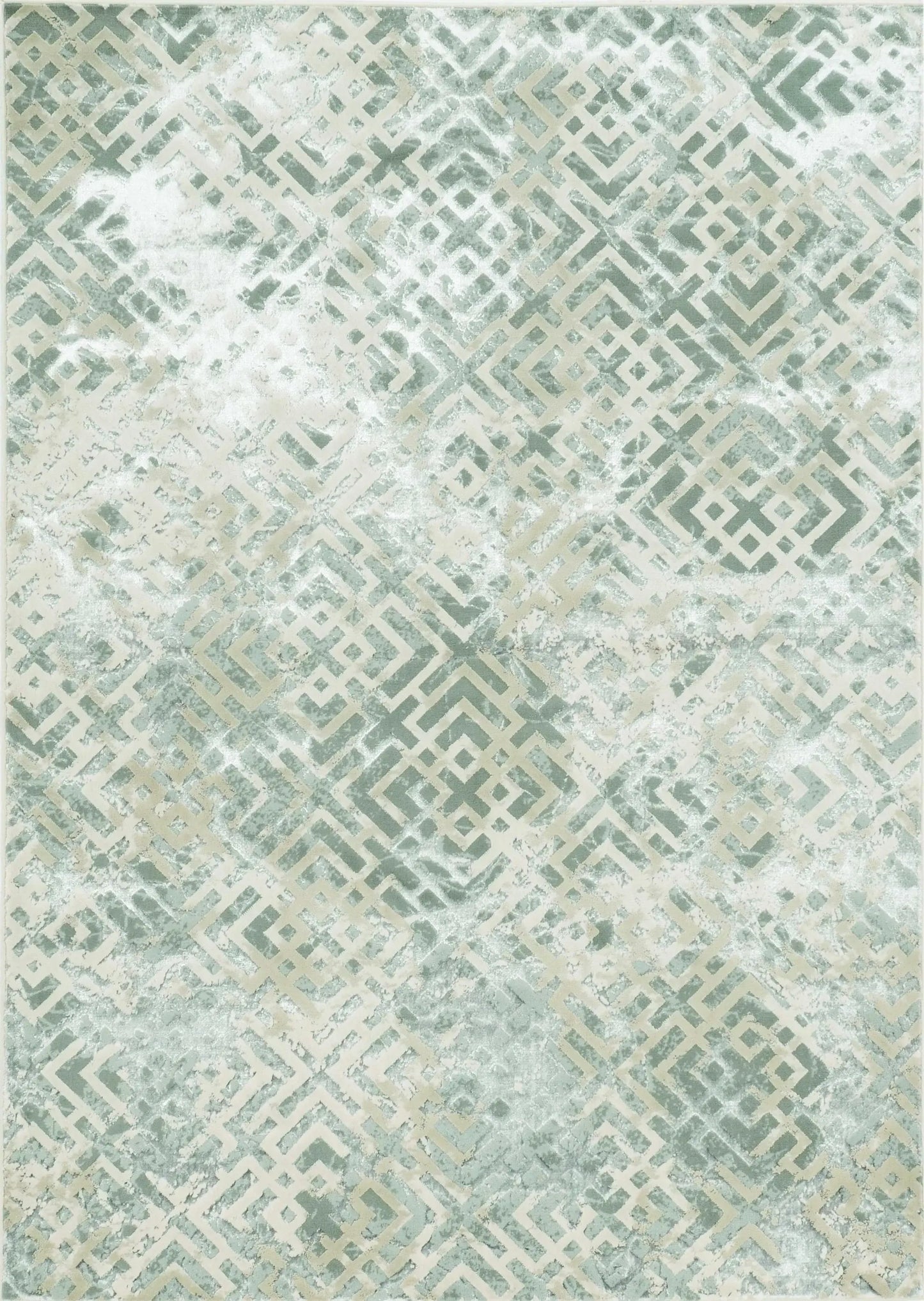3' X 5' Sand Geometric Distressed Area Rug - Homeroots - Flyclothing LLC